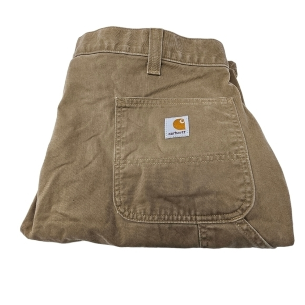 Carhartt Men's Relaxed Fit Washed Twill Khaki Dungaree Shorts‎ Sz 40 x 10 100245